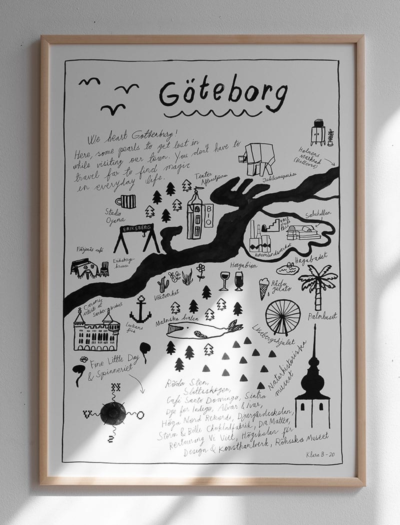 GÖTEBORG POSTER - 50x70 cm