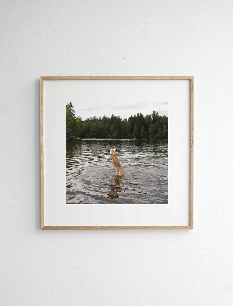 SWIMMING POSTER - 70x70 cm