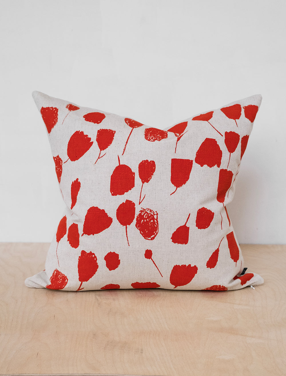 BOUQUET PILLOWCASE, POPPY RED