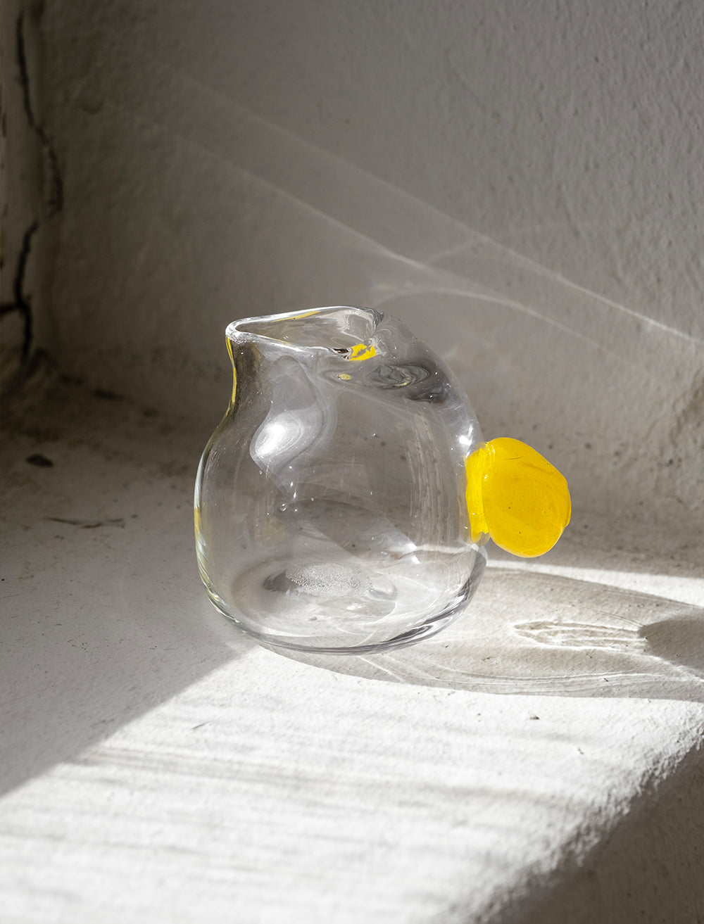 GLASS MILK JUG - Yellow