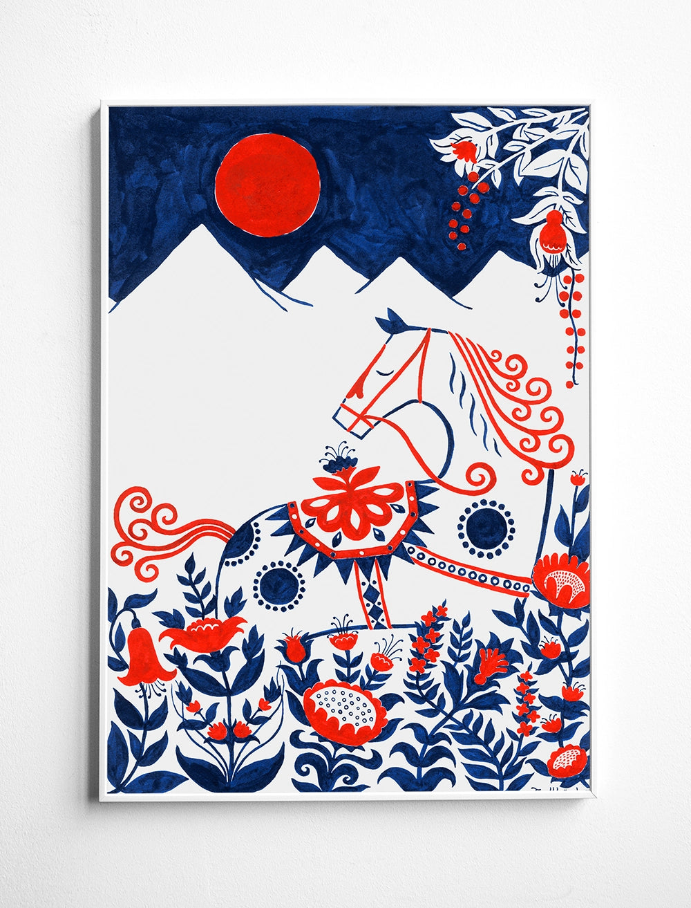 DALA HORSE POSTER - 50x70 cm