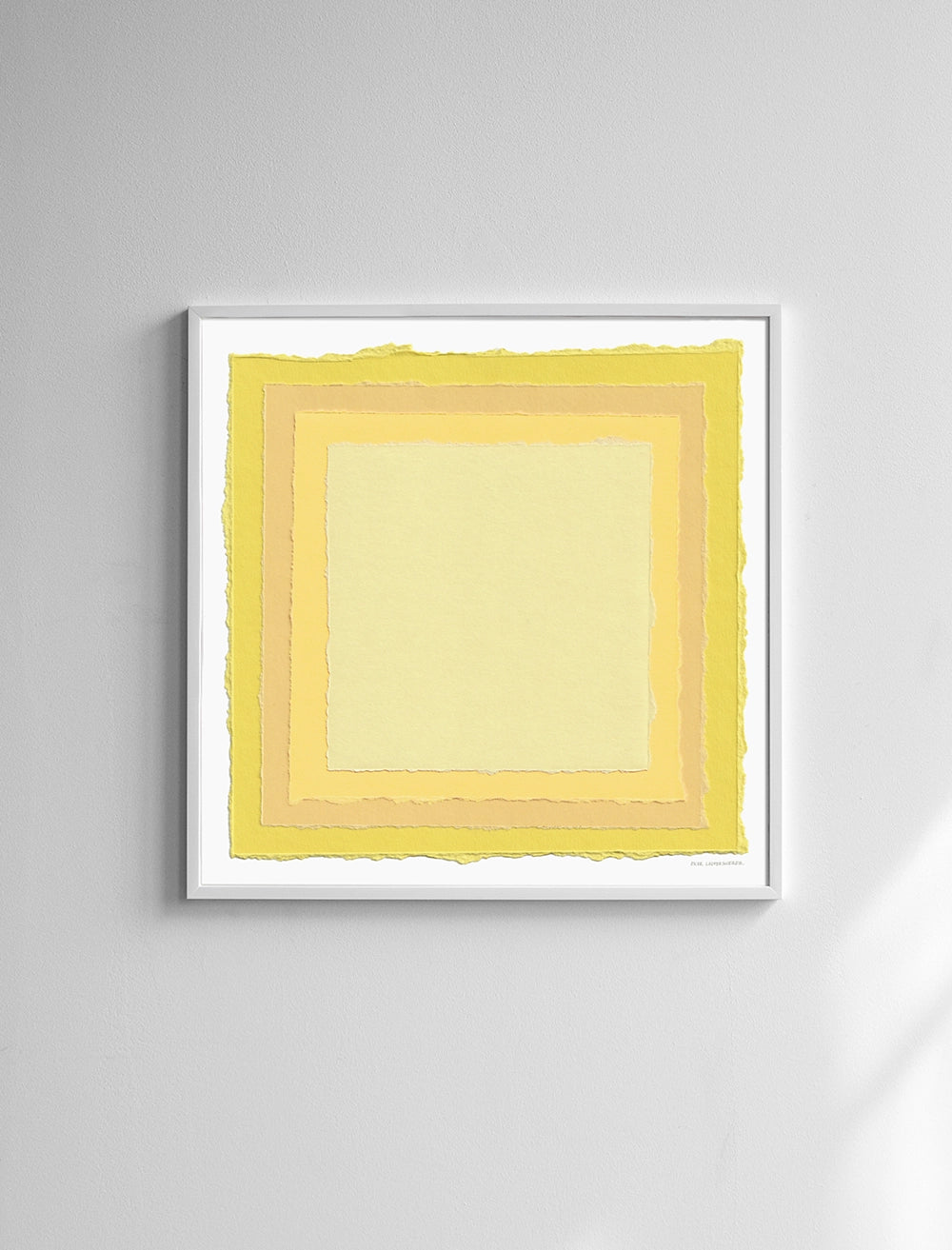 TURNER’S YELLOW POSTER - 70x70 cm