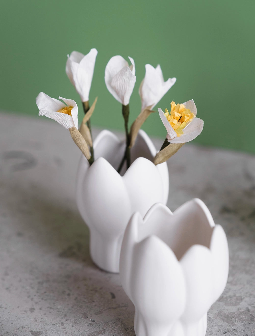 SNOWDROP PAPER FLOWER 5P