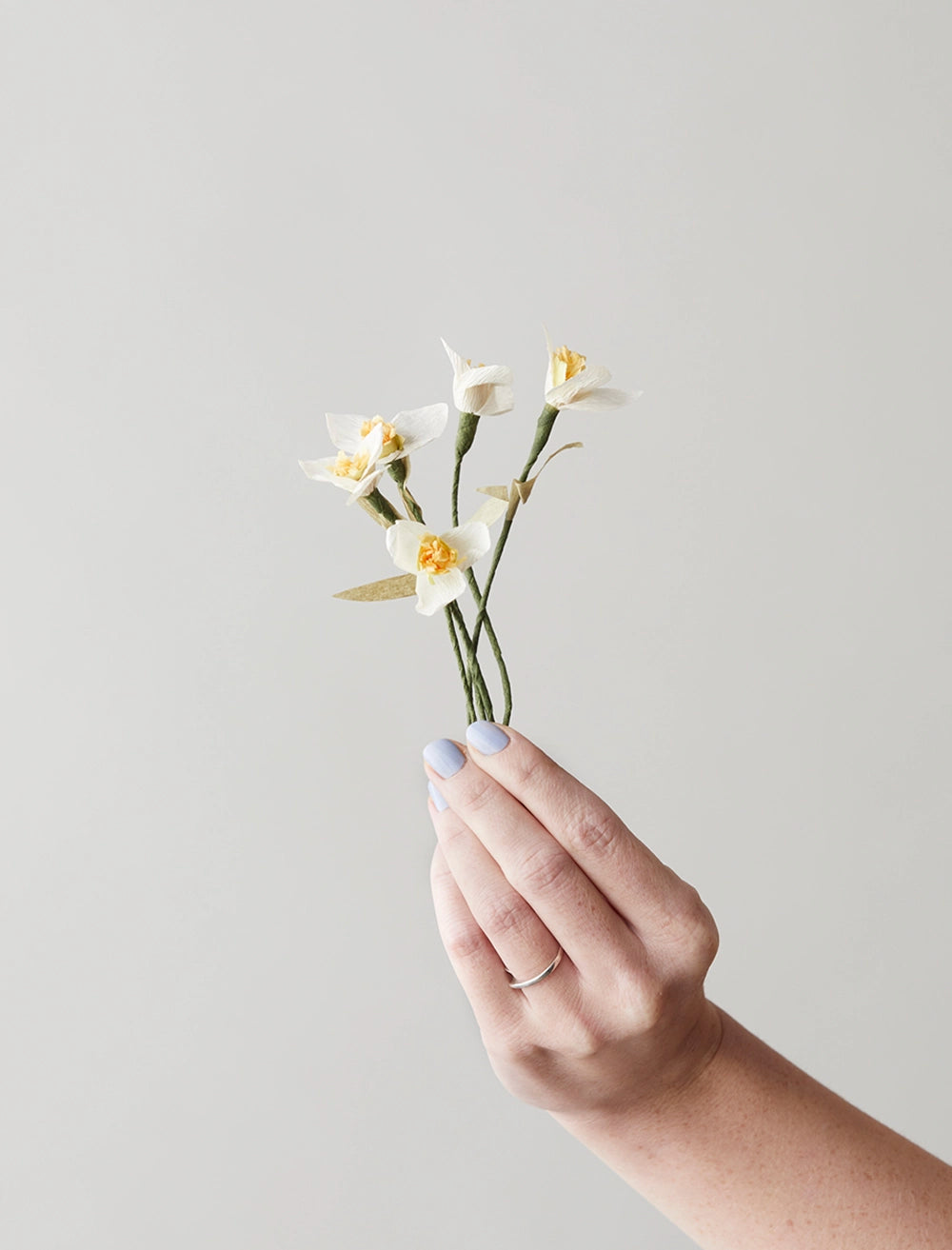 SNOWDROP PAPER FLOWER 5P