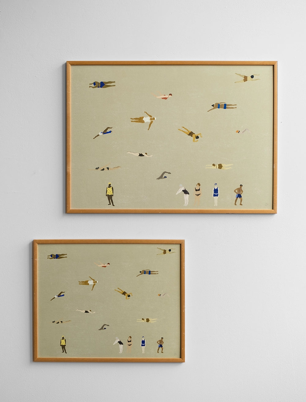 SWIMMERS POSTER, SAND - 50x70 cm