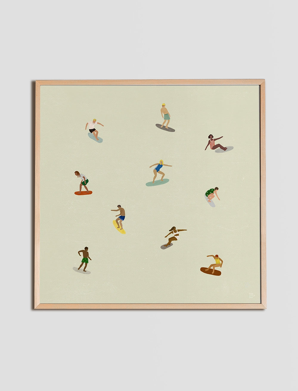 SURFERS POSTER - 40x40 cm