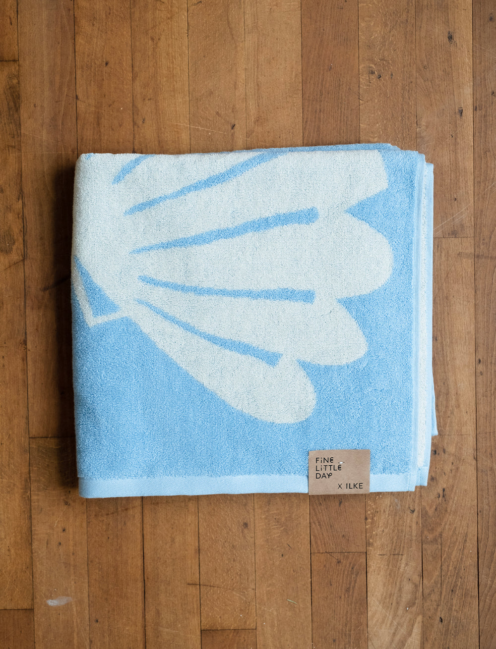 Snail Terry Towel, Aqua - 140x70 cm