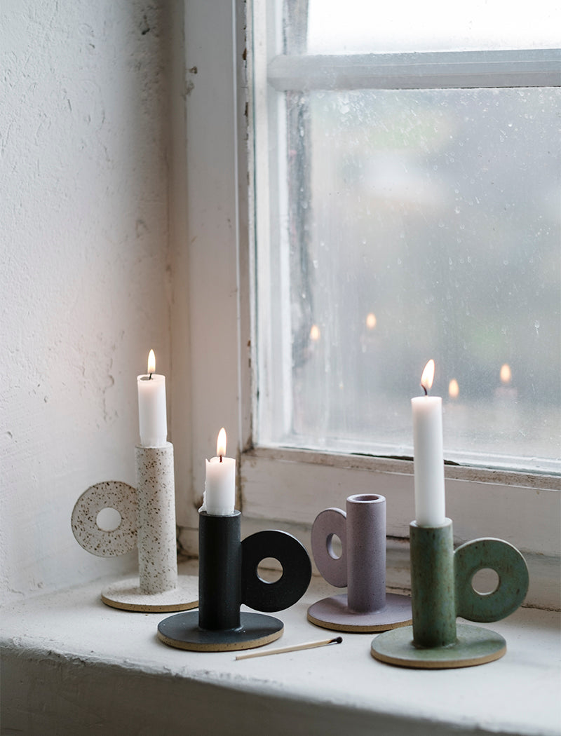 LOOP CANDLEHOLDER BLACK