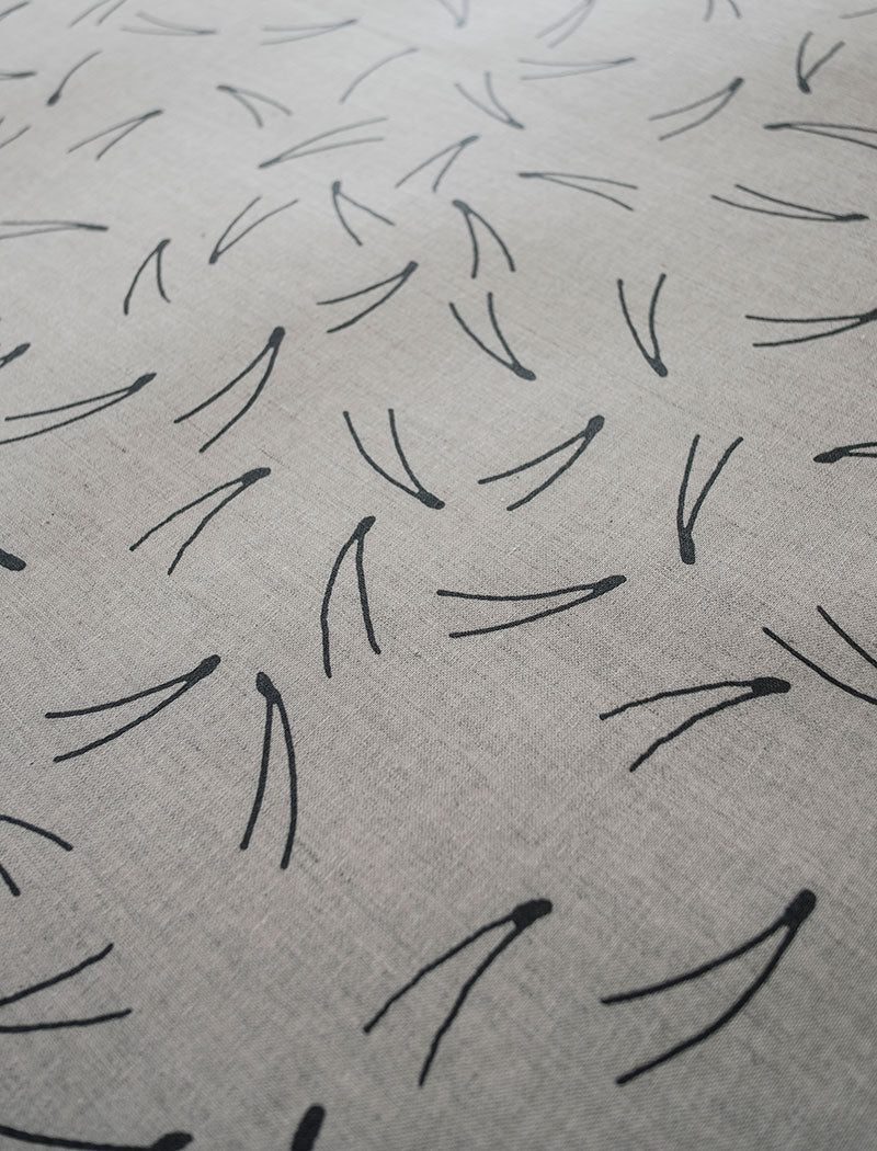 Pine Acrylate Treated Fabric Sample, Natural/Black