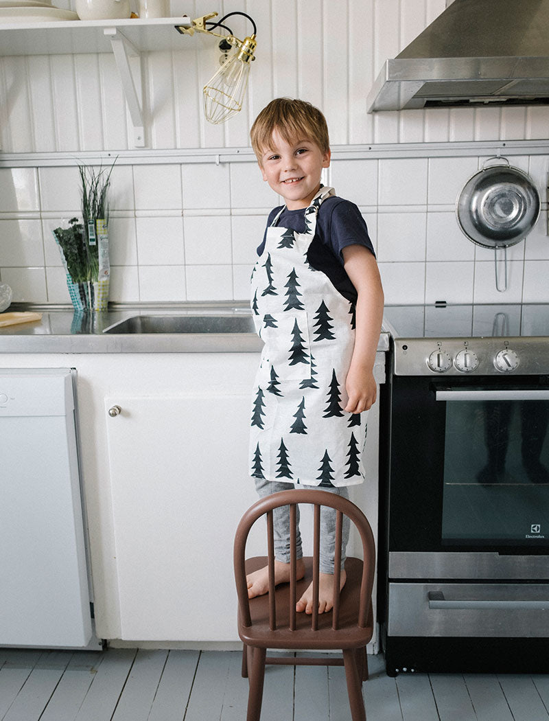 GRAN WAX APRON CHILDREN, BLACK