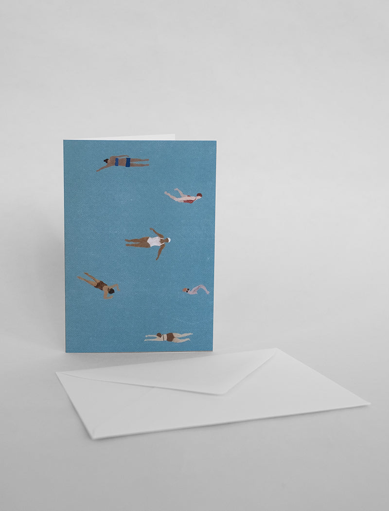SWIMMERS WEIGHT CARD A6 WITH ENVELOPE